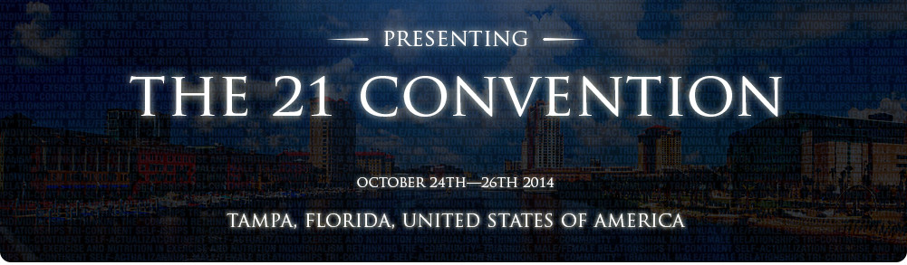 21 convention banner